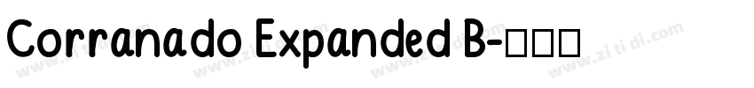 Corranado Expanded B字体转换